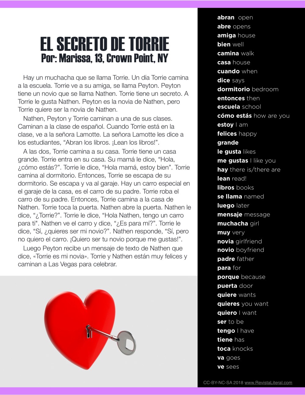 REvista literal is a free e-zine for Spanish learners