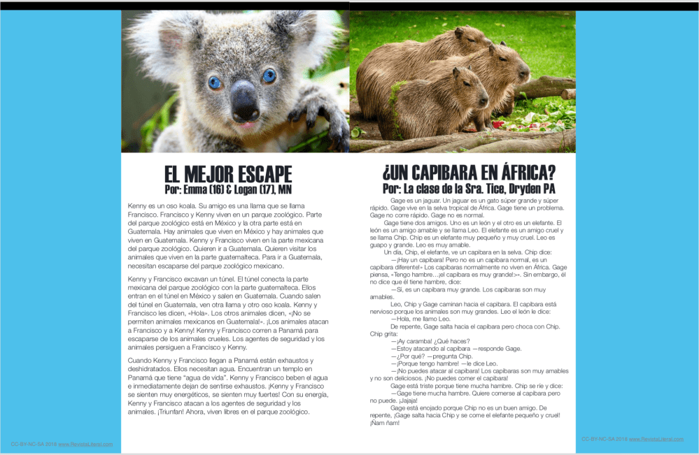 Revista Literal is a free e-zine